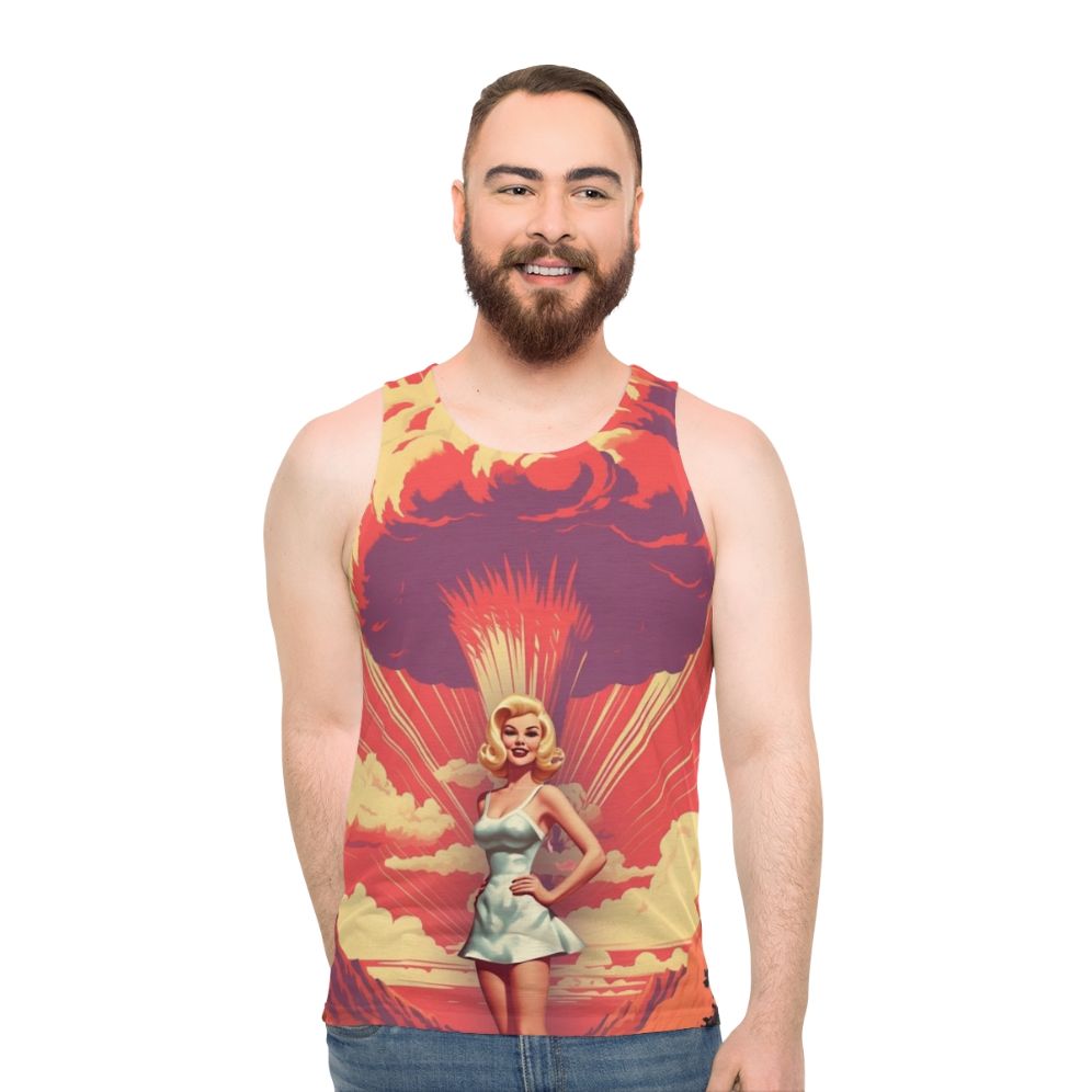 Unisex Barbenheimer 2023 Nuclear Explosion Tank Top