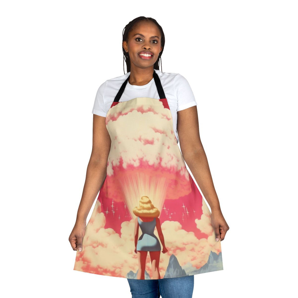 Barbenheimer Parody Apron with Retro Movie Inspired Design
