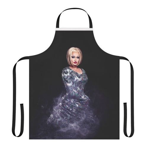 Colorful, Barbie-inspired drag queen style barbecue apron