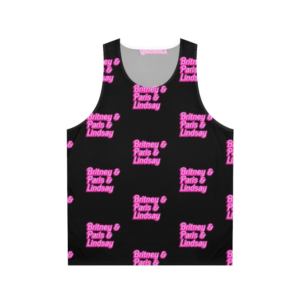 Barbie-inspired unisex tank top in pastel pink