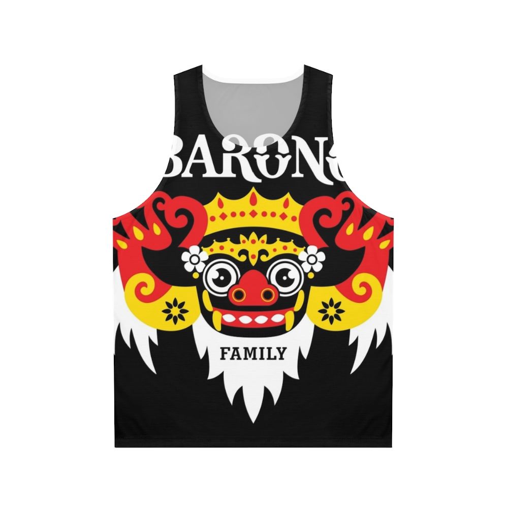 Barong digital art style unisex tank top