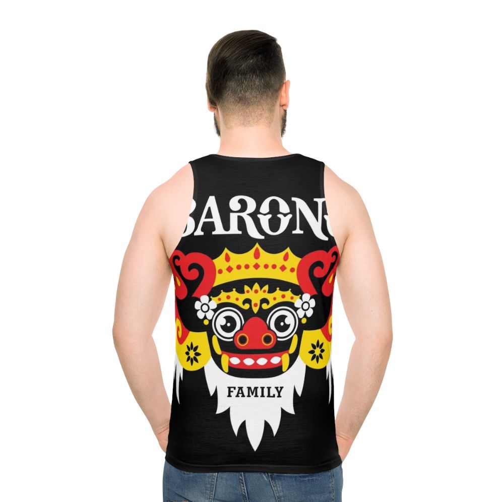 Barong digital art style unisex tank top