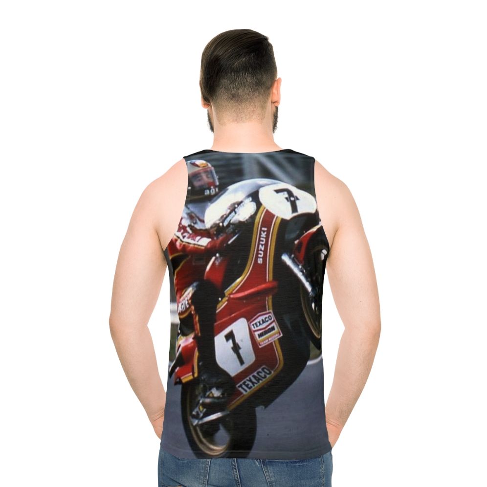 Barry Sheene Unisex Motorcycle Tank Top