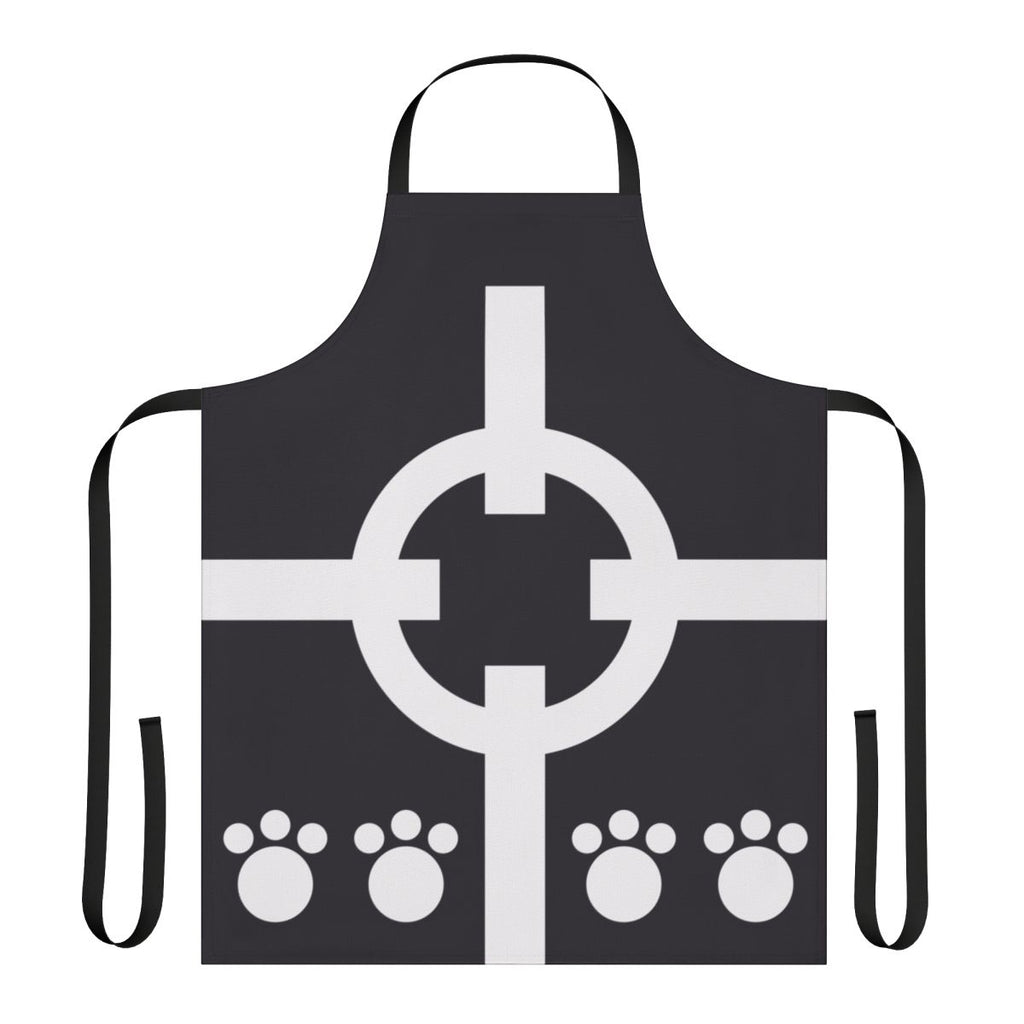 Bartholomew Kuma-inspired anime apron with a dark paw design