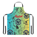 Baseball themed apron featuring the New York Yankees logo and colors