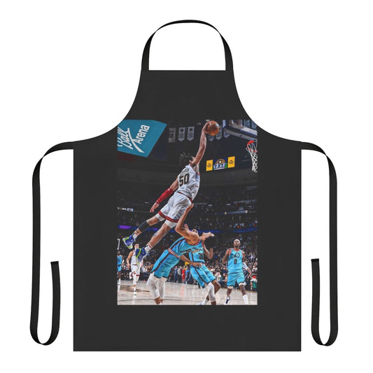 Basketball fanart apron featuring a dunk by NBA player Aaron Gordon