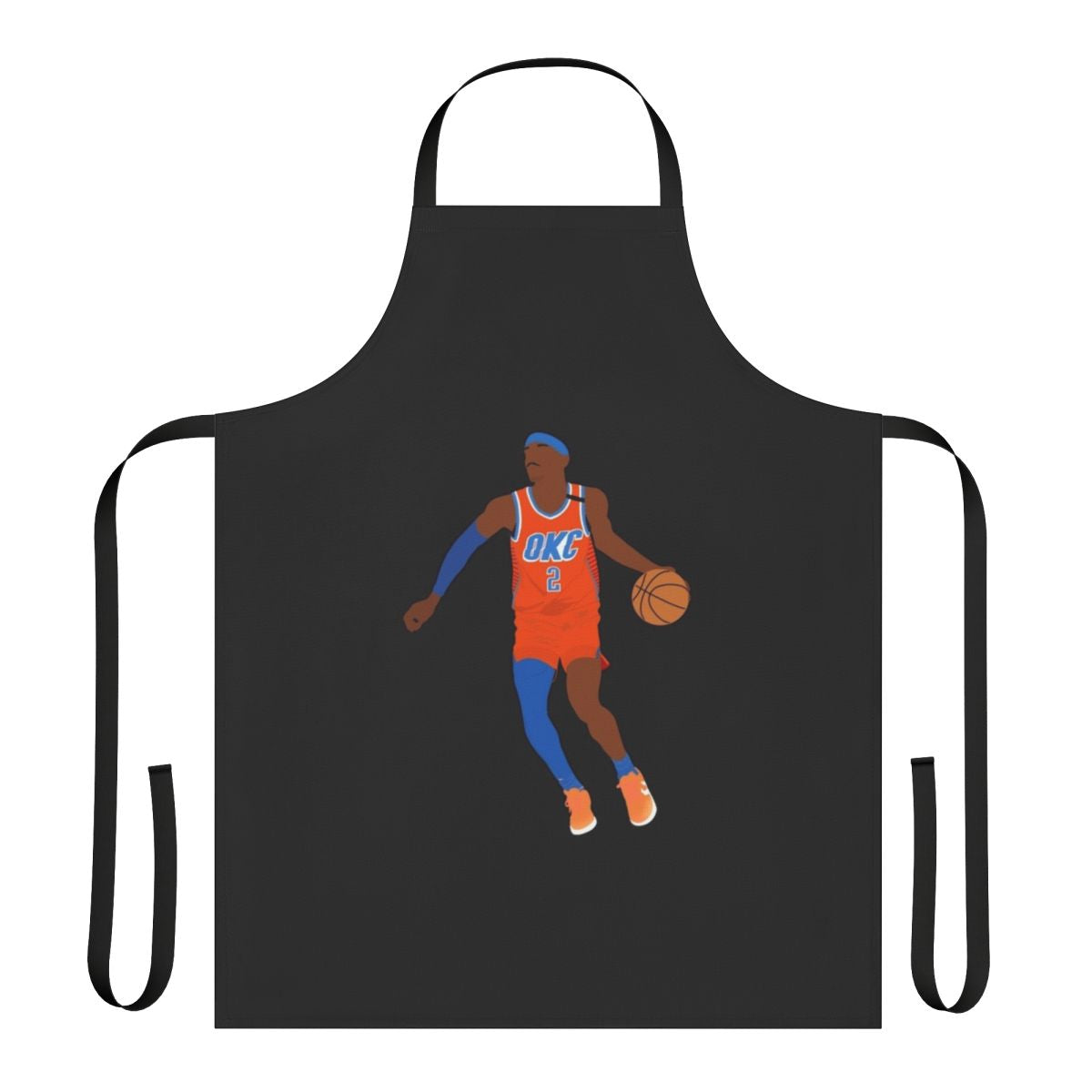 Apron featuring a basketball player in action