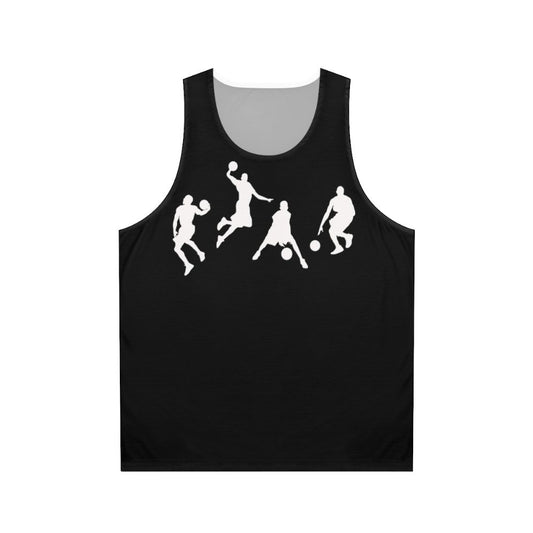 Basketball Player Unisex Tank Top featuring Michael Jordan's iconic style