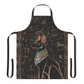 Apron featuring the Egyptian cat goddess Bastet with hieroglyphic designs and the Eye of Horus