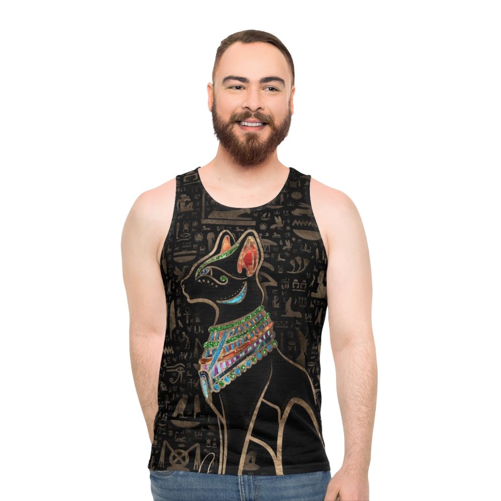 Bastet Egyptian Cat Goddess Unisex Tank Top