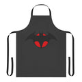 Bat-inspired apron with comic book style design