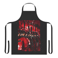 Bat-themed superhero apron with crime fighting history design
