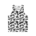 Bat pattern unisex tank top