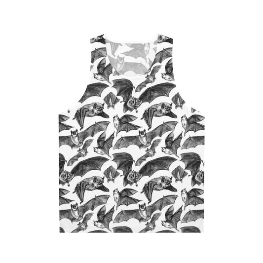 Bat pattern unisex tank top