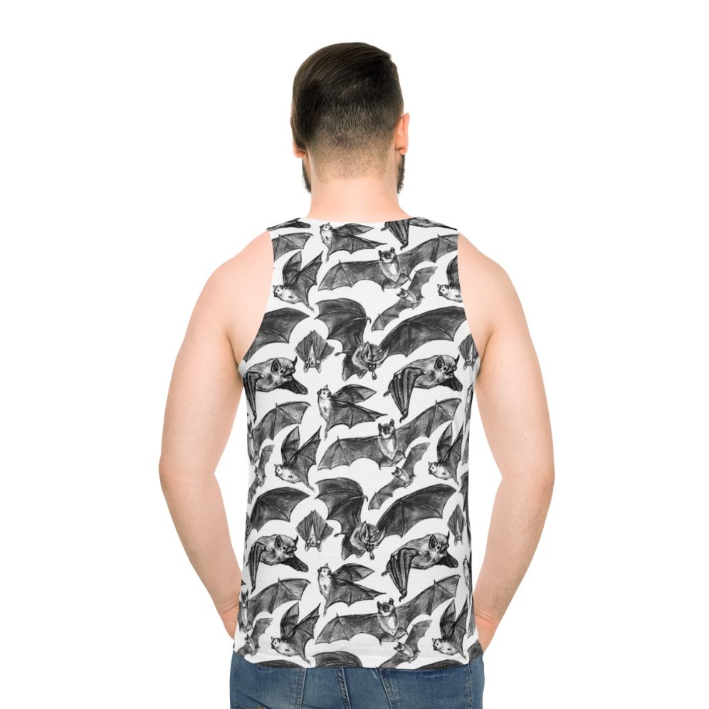 Bat pattern unisex tank top