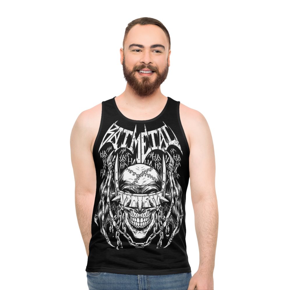 Batmetal superhero unisex tank top