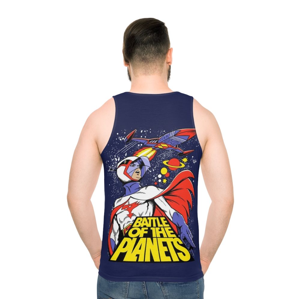 Battle of the Planets anime-themed unisex tank top