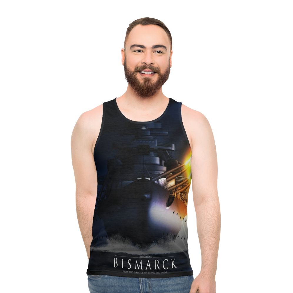 Battleship Bismarck WWII Unisex Tank Top