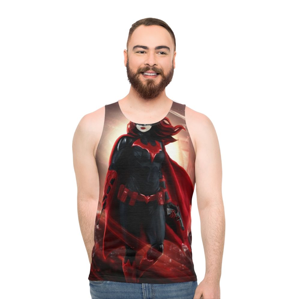 Batwoman unisex tank top with Kate Kane graphic