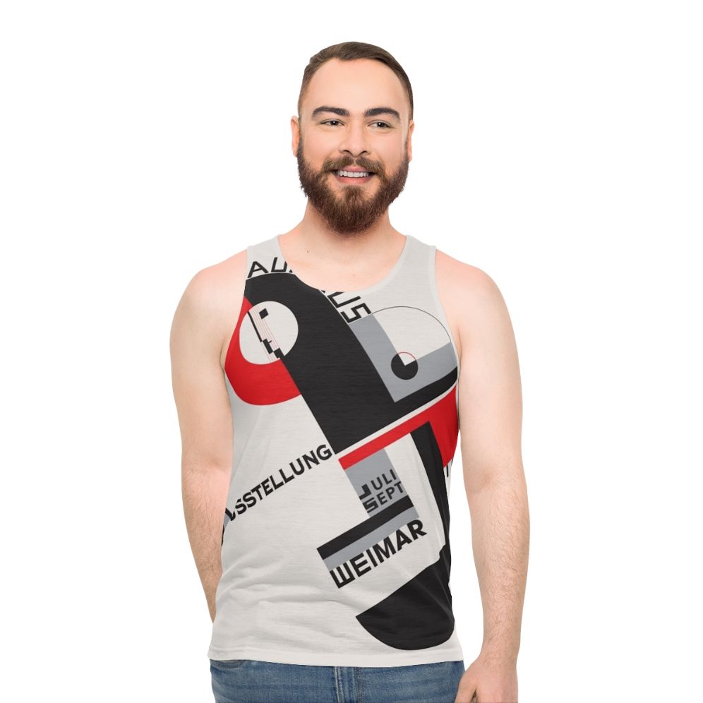 Bauhaus-inspired unisex tank top