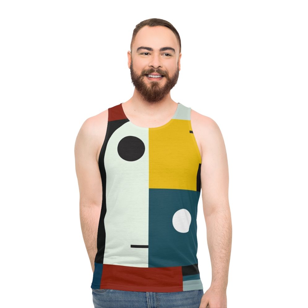 Bauhaus-inspired unisex tank top