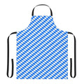 Bavarian blue and white diamond pattern apron