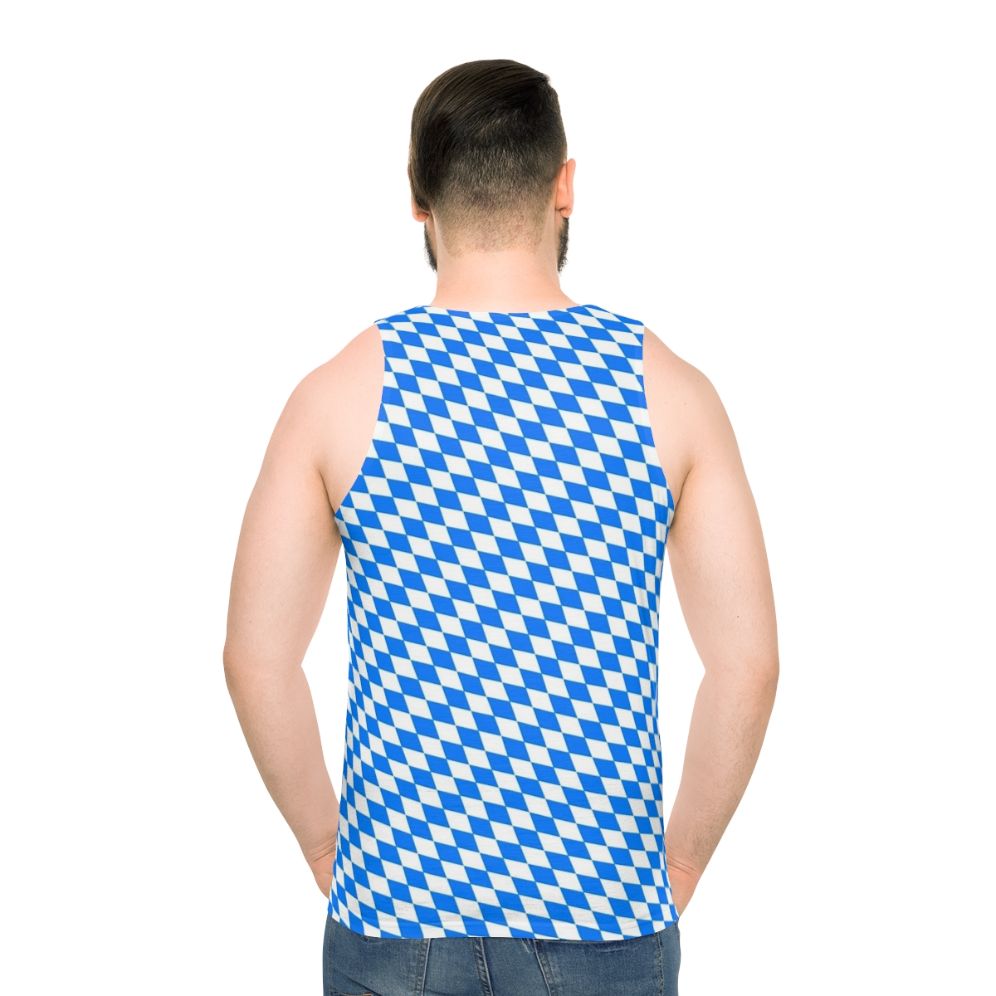 Bavarian diamond pattern unisex tank top