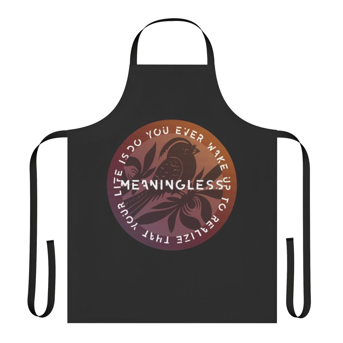 Bayside band lyrics printed on a high-quality apron