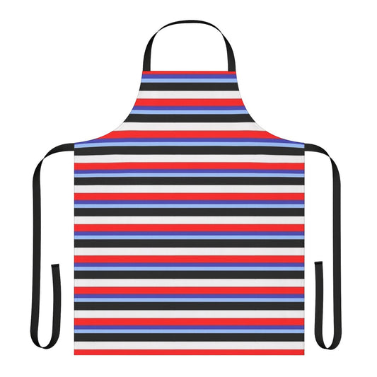 Be More Chill inspired apron with the Squip logo and Jeremy Heere silhouette