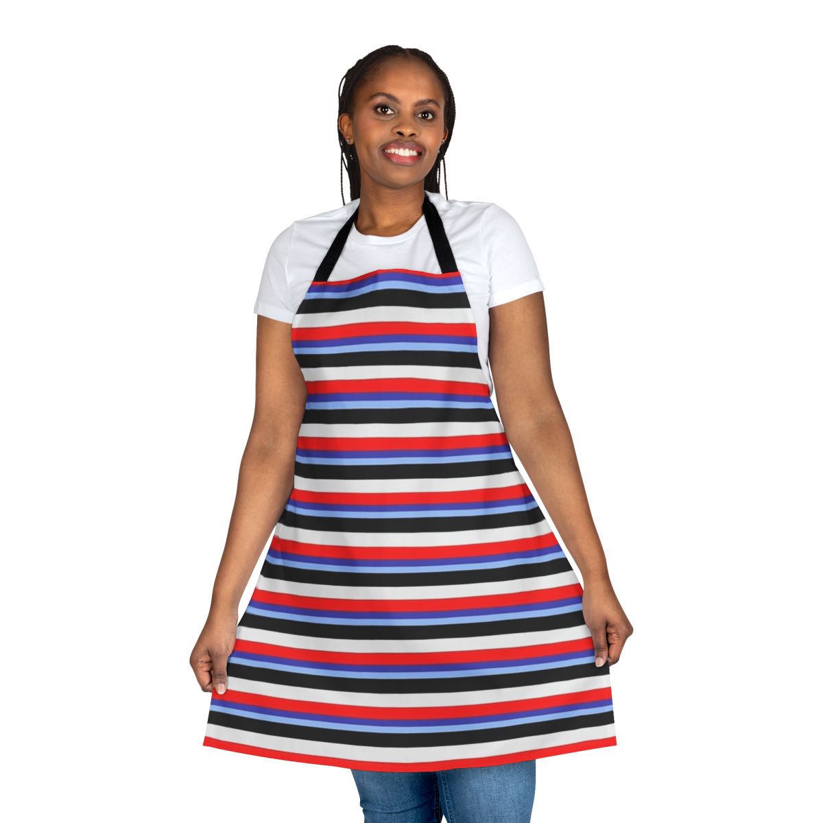 Be More Chill inspired apron with the Squip logo and Jeremy Heere silhouette