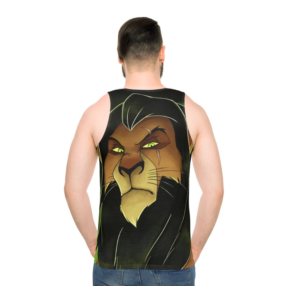 Unisex tank top with 'Be Prepared' lion king design