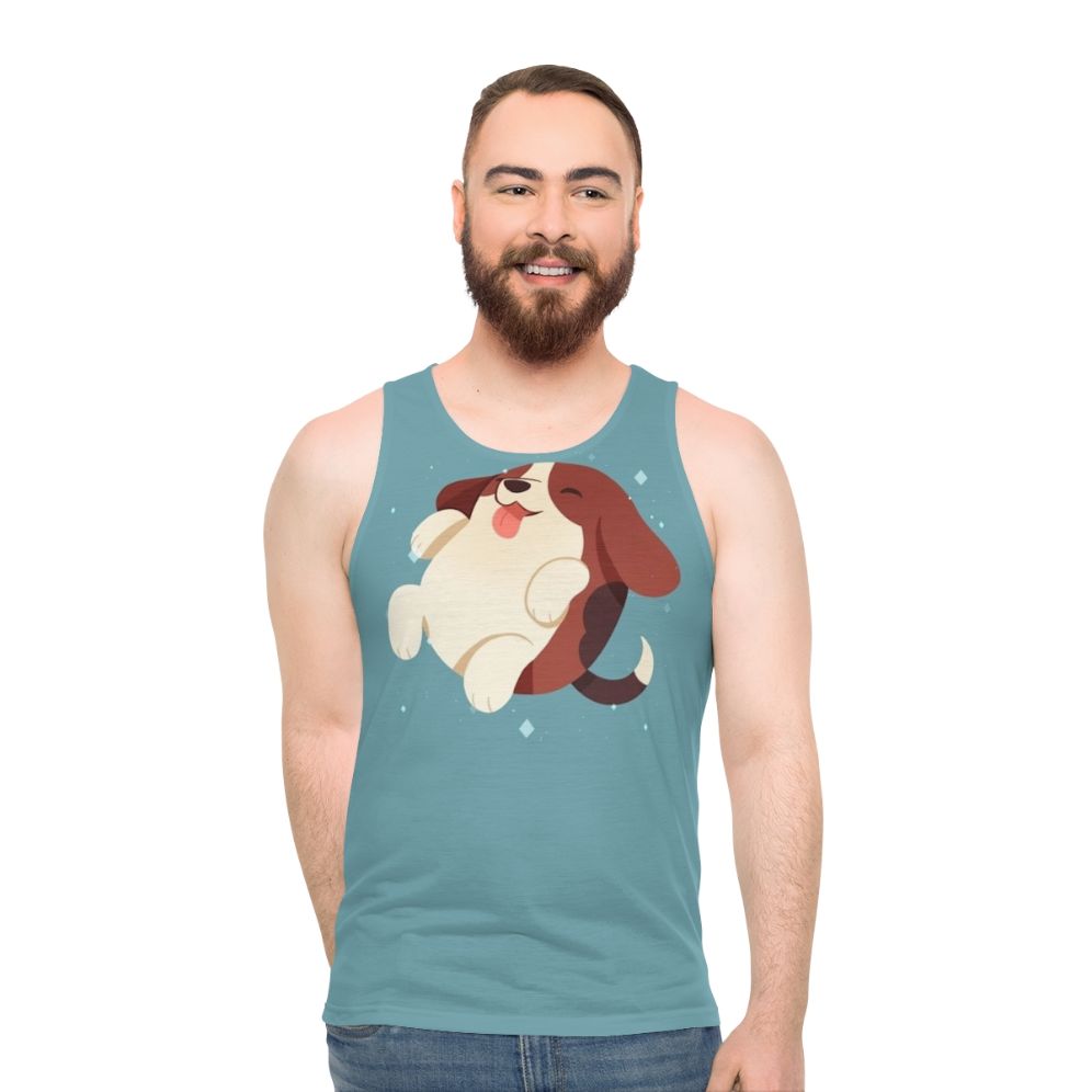 Beagle puppy on adorable unisex tank top