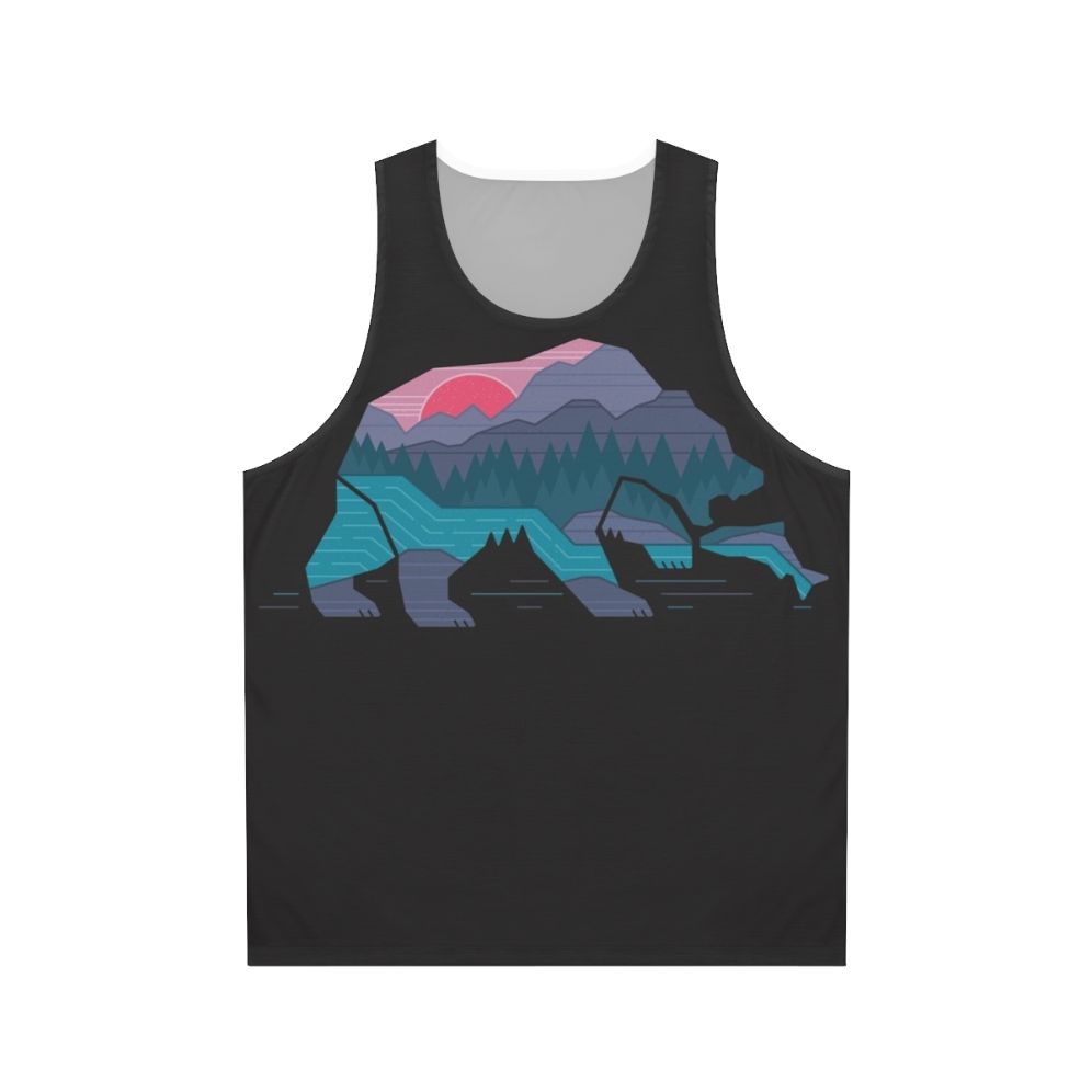 Bear Country Unisex Nature Inspired Tank Top