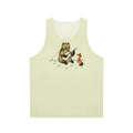 Bear and fox animal print unisex tank top