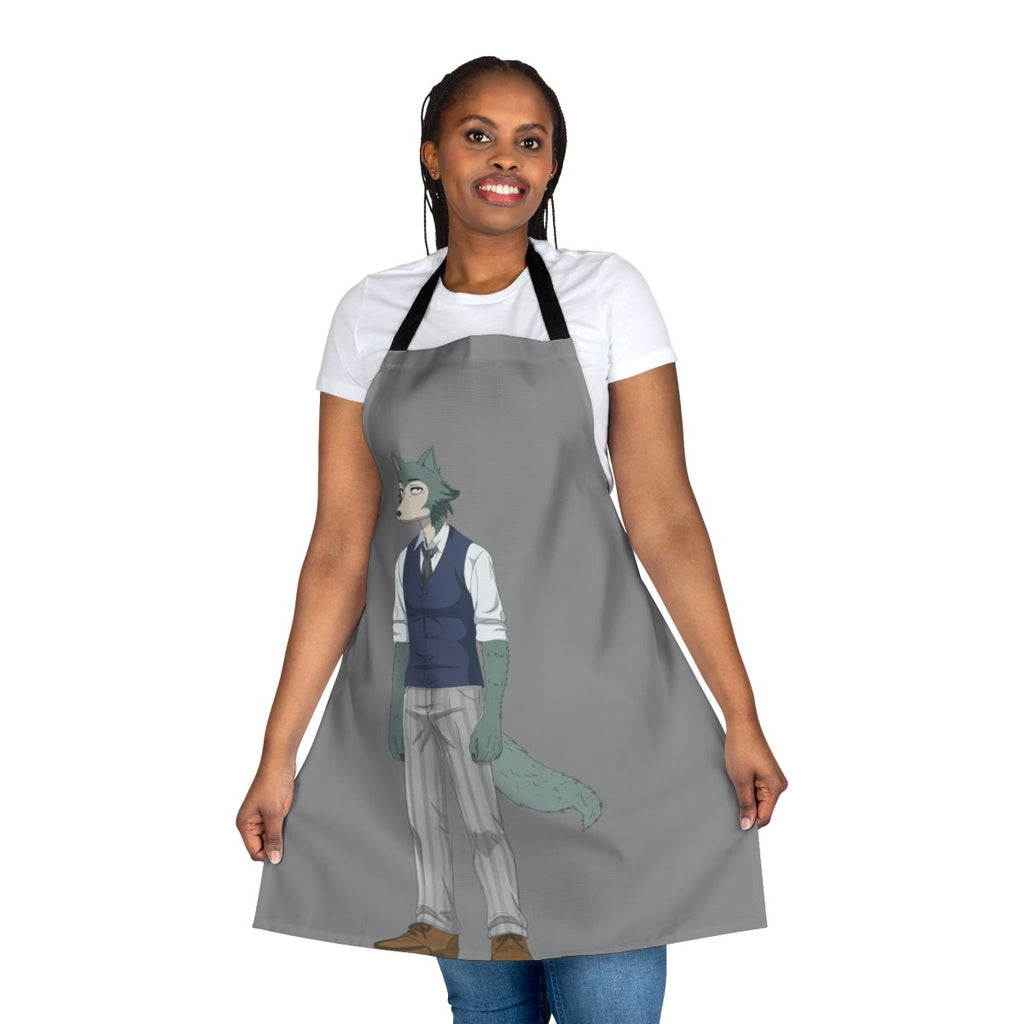 Beastars Legoshi Grey Wolf Apron - Anime Cartoon Furry Apron
