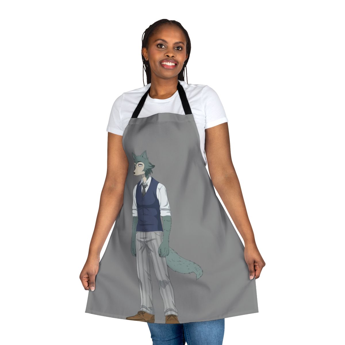 Beastars Legoshi Grey Wolf Apron - Anime Cartoon Furry Apron