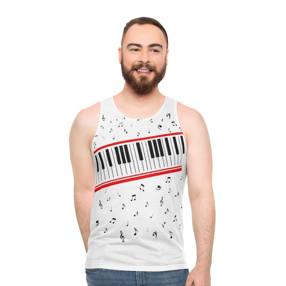 Beat It Piano Unisex Vintage 80s Michael Jackson Tribute Tank Top