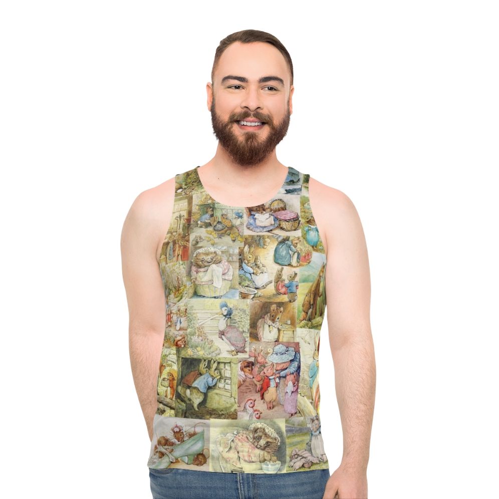 Beatrix Potter Collage Unisex Literary Tank Top