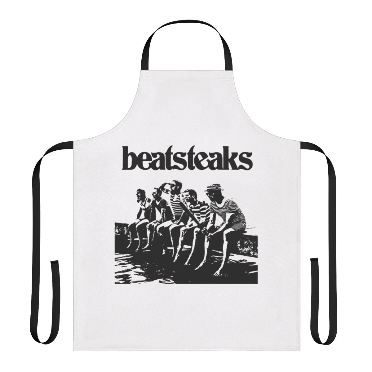 Beatsteaks-inspired faforit apron with band name and music-themed design