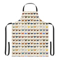 Butterflies of North America Apron featuring a detailed educational design