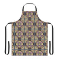 Artistic apron featuring a heart-shaped mandala design