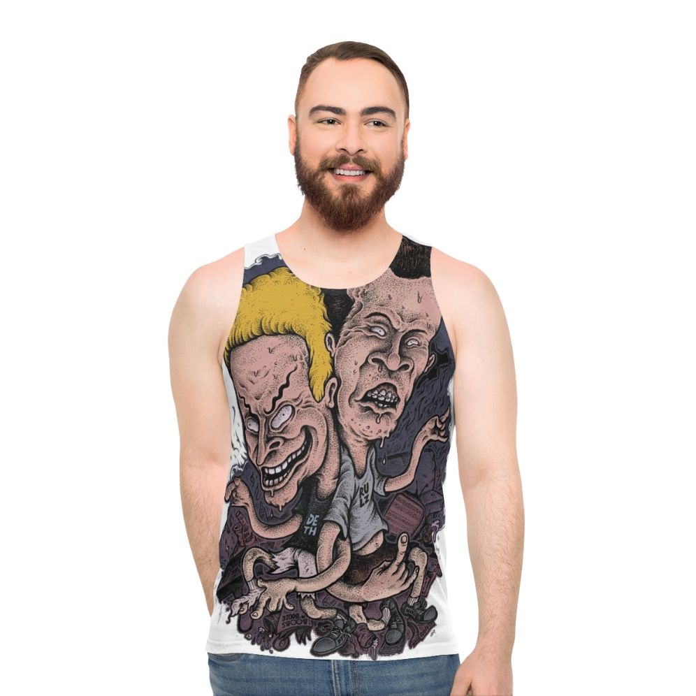 Beavis and Butthead 90s cartoon graphic tank top