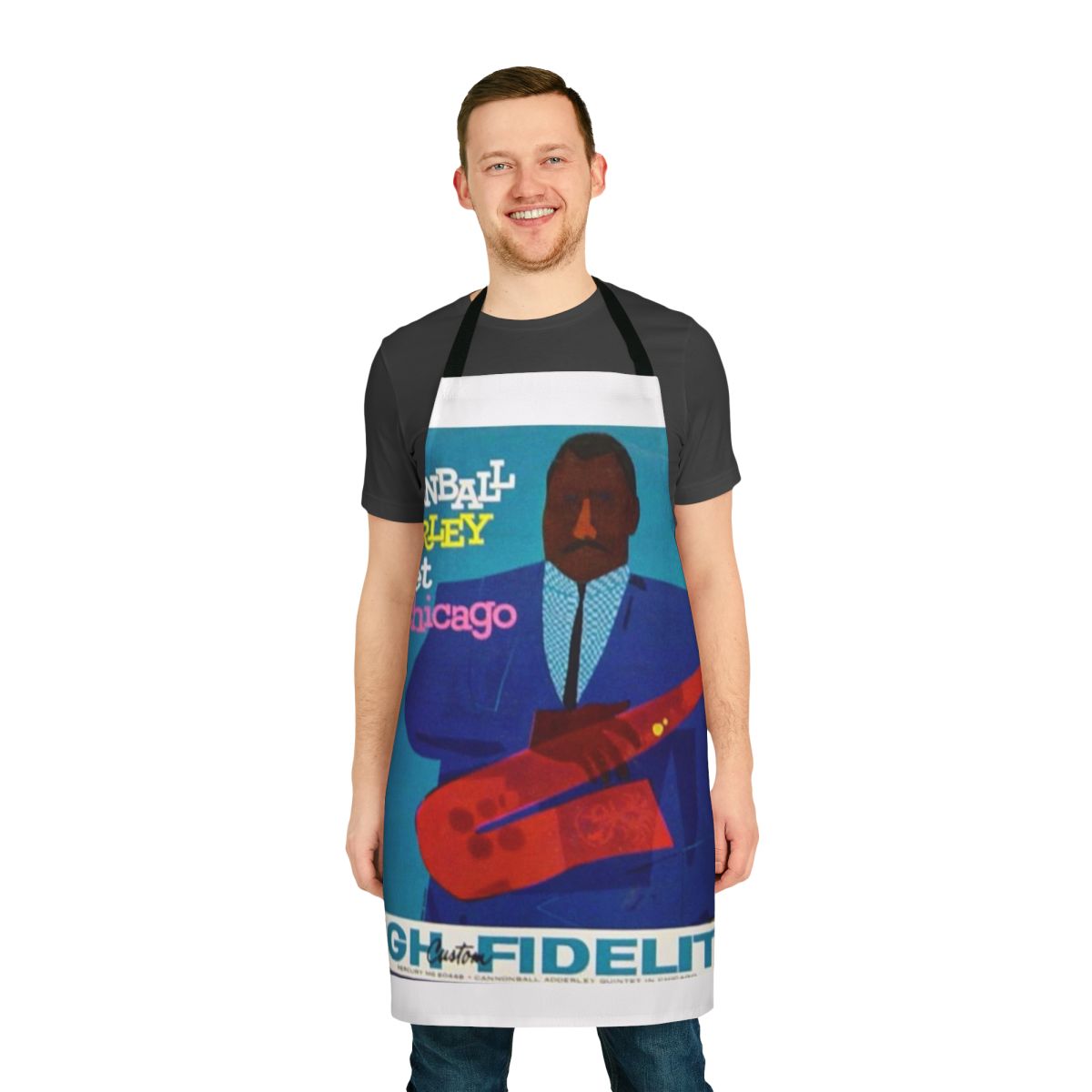 Jazz musician apron featuring the Cannonball Adderley Quintet