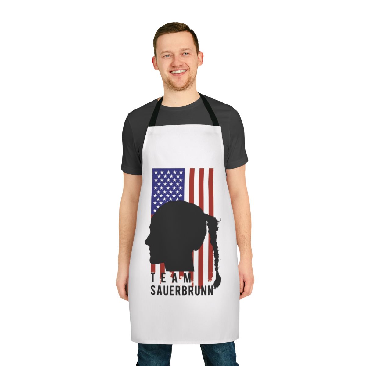 Becky Sauerbrunn inspired soccer team apron with USWNT and FC Kansas City graphics