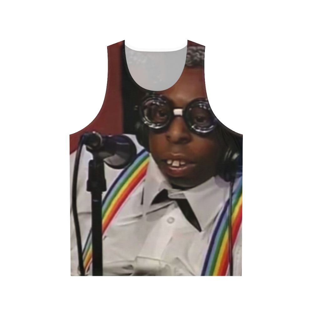 Beetlejuice inspired green unisex striped tank top