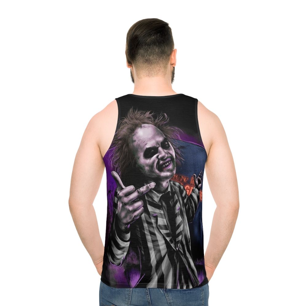 Beetlejuice Unisex Tank Top with Gothic and Dark Design