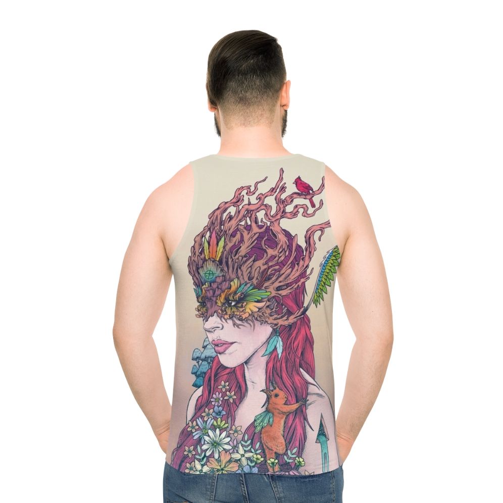Unisex 'Before All Things' psychedelic nature-inspired tank top