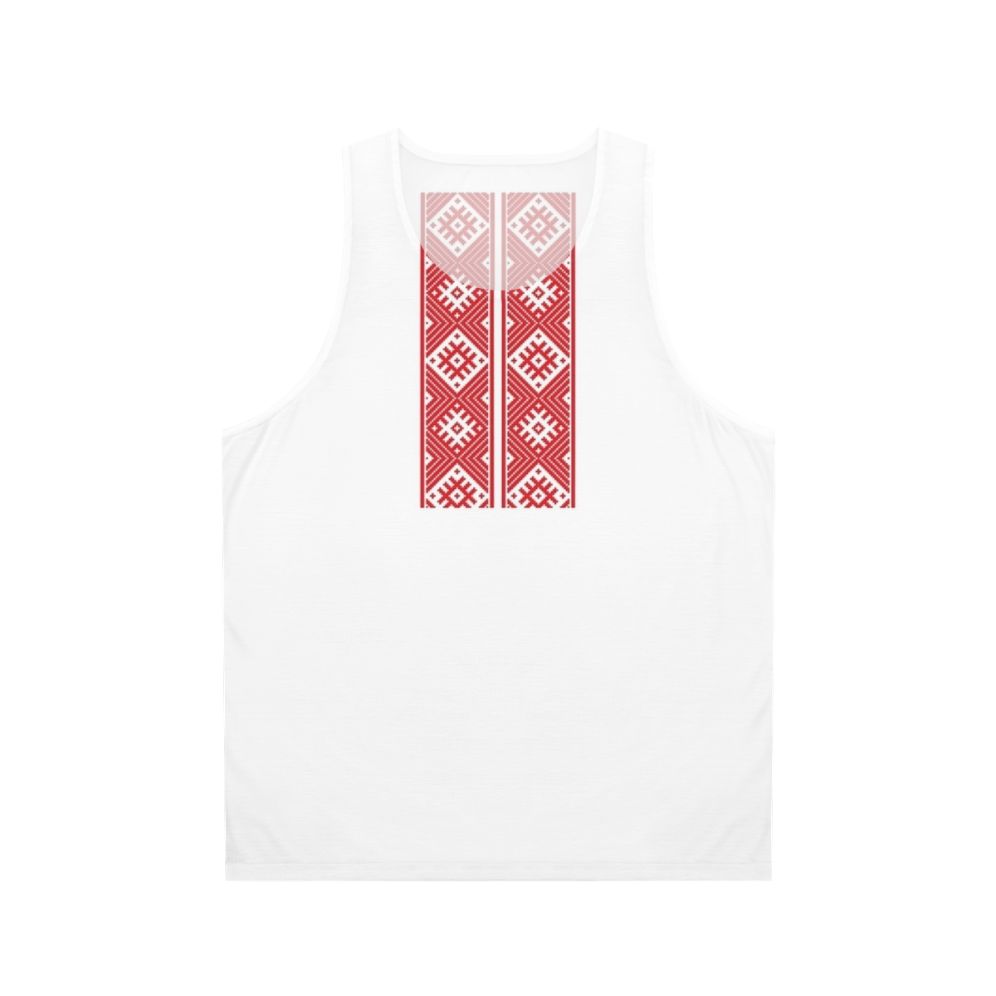 Belarusian tank top featuring national emblem