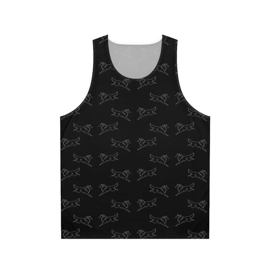 Belgian Shepherd Dog Silhouette Unisex Tank Top