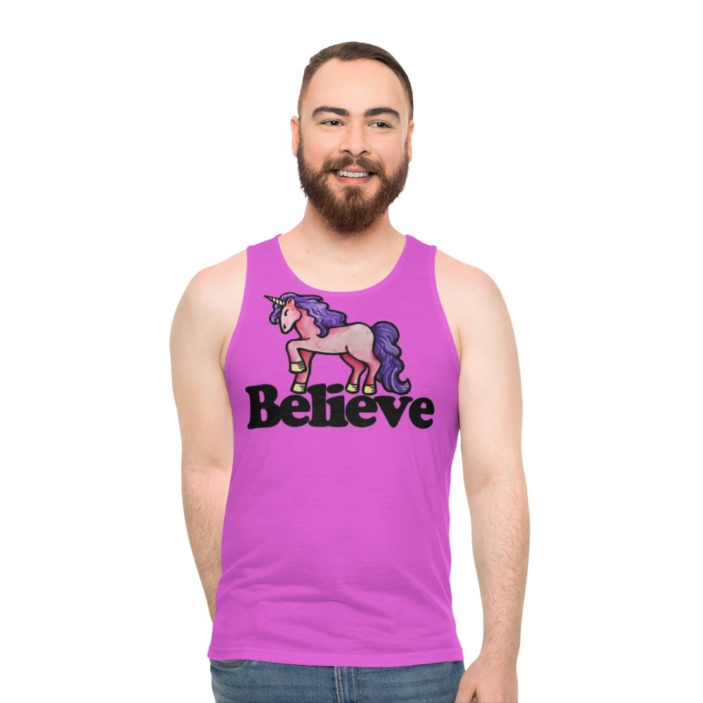 Believe in Unicorns Unisex Tank Top